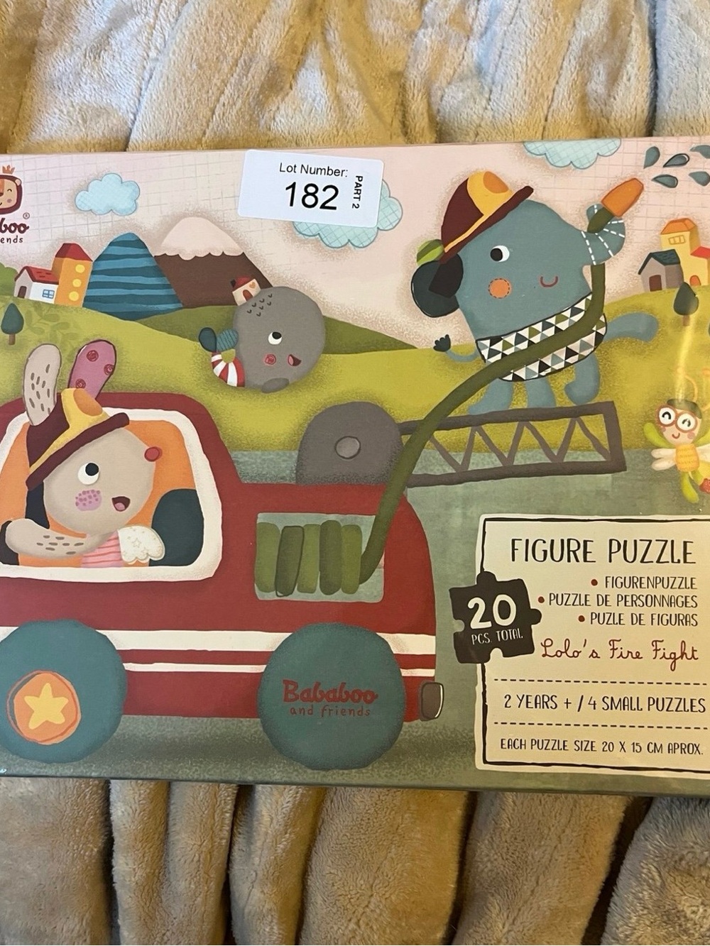 Babeloo and Friends Lola's Fire Fight Figure Puzzle - Blue & Red